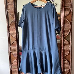 Midi Dress with a Flounce